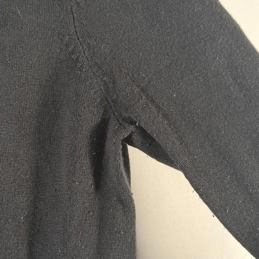 Black button detail sweater